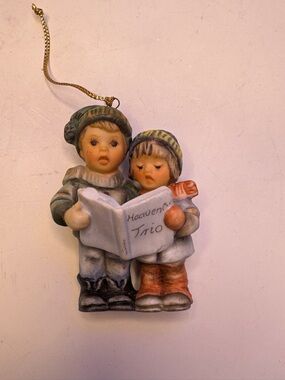 Celestial Trio" Porcelain Christmas Ornament